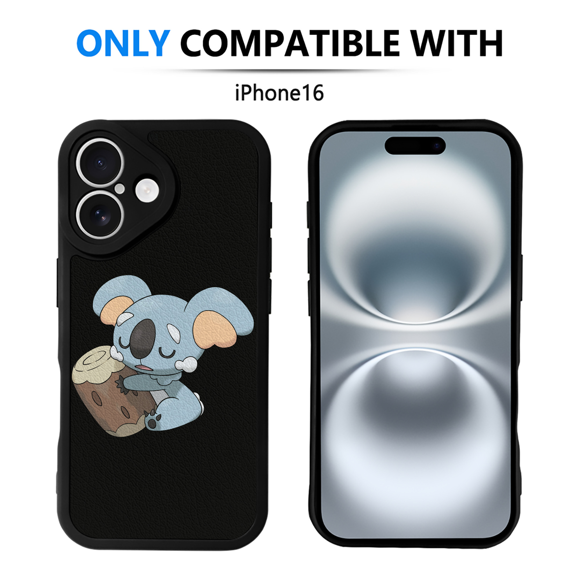 （画像用） ポケットモンスター Pokémon 【iPhone 16シリーズ対応】シリコンスマホケース（レザー調） 材質：シリコン